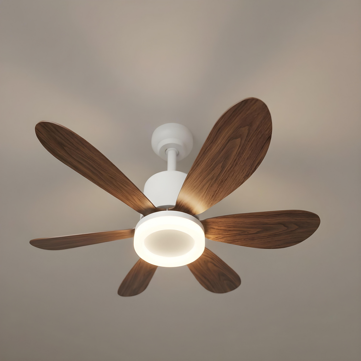 Hemsa Ventilador de Techo con Luz LED y Mando 52 cm